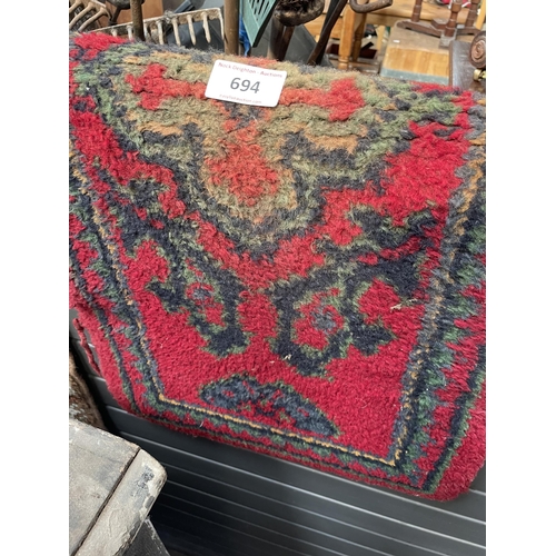 694 - RED DOOR MAT