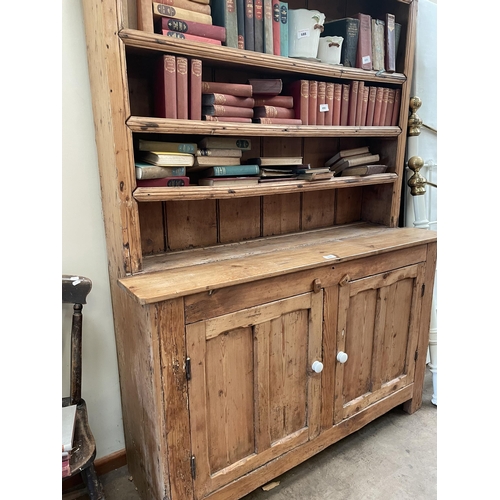 696 - PINE DRESSER & RACK