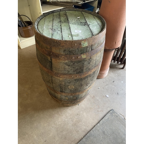 745 - JAMES BEAM WHISKEY BARREL