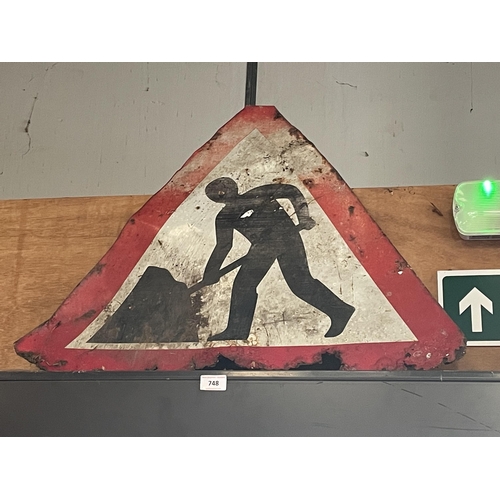 748 - ROADWORKS SIGN