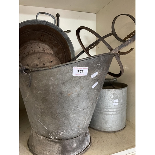 773 - GALVANISED WARE ETC