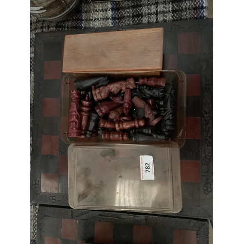 782 - CHESS SET & BOARD