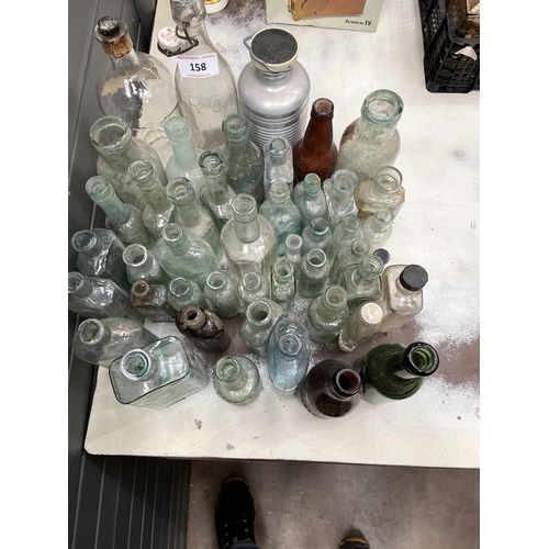 158 - ANTIQUE BOTTLES