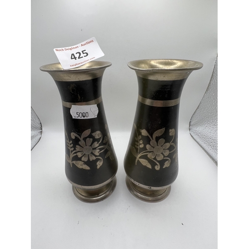 425 - PAIR OF VASES