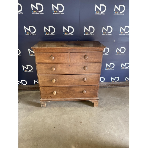 169 - FIVE DRAWER CHEST OF DRAWERS