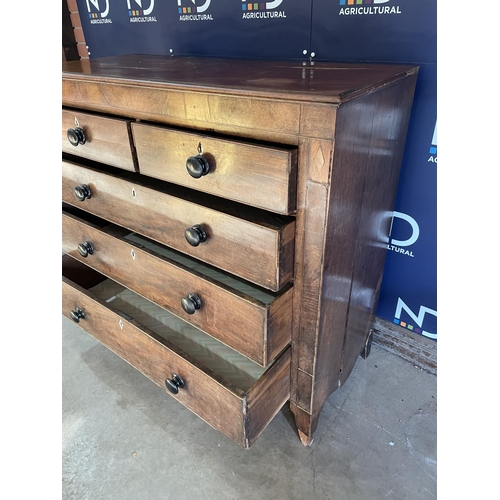 177 - FIVE DRAWER CHEST OF DRAWERS