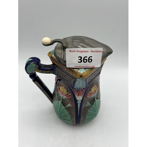 366 - COPELAND MAJOLICA JUG