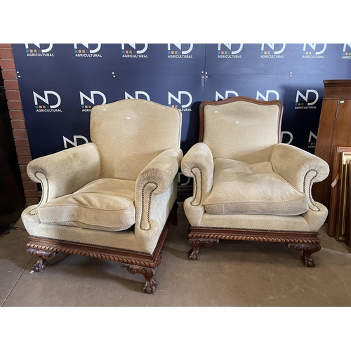 671 - HIS AND HERS ARMCHAIRS