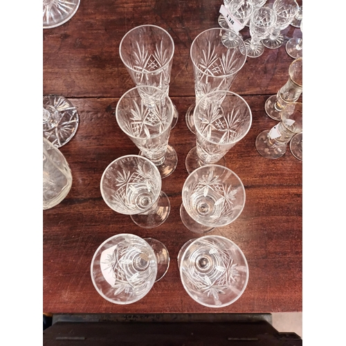 136 - EIGHT CHAMPAGNE GLASSES