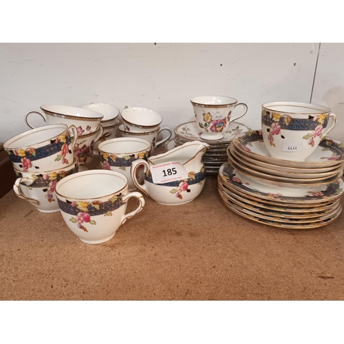 185 - ROYAL DOULTON CUPS AND SAUCERS