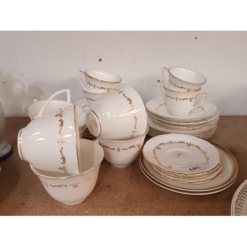 187 - ROYAL WORCESTER CUPS AND SAUCERS