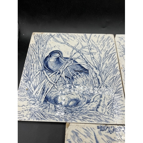 305 - WEDGEWOOD UTRURIA PHEASANT TILES