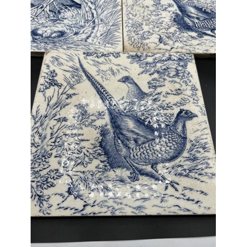 305 - WEDGEWOOD UTRURIA PHEASANT TILES