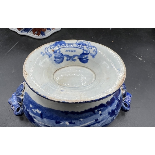 322 - TEAPOT TOBACCO PATTERN & PORCELAIN