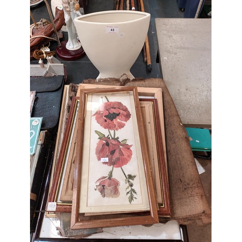 43 - VASE AND PICTURES