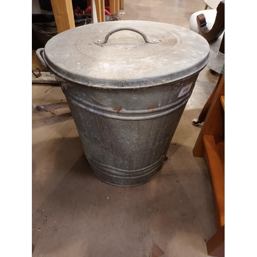 110 - GALVANIZED BIN