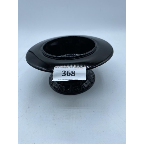 368 - JAPANESE INSENT BURNER BLACK GLASS