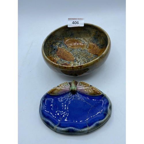 406 - DOULTON BOWL AND DISH