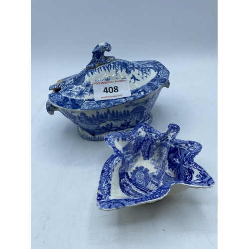 408 - EASTERN PORT VEG TUREEN SPODE DISH