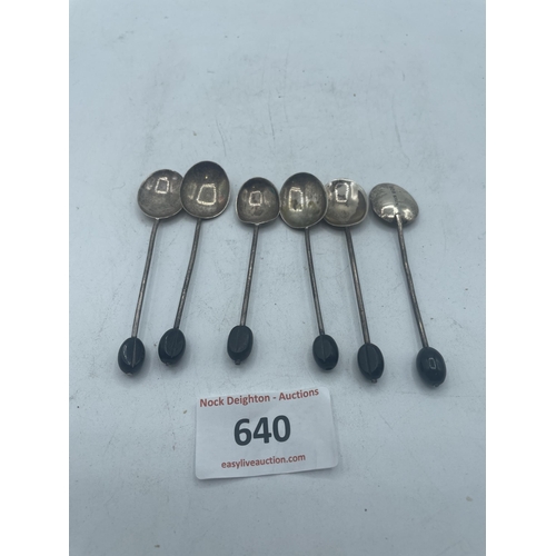 640 - SIX SPOONS