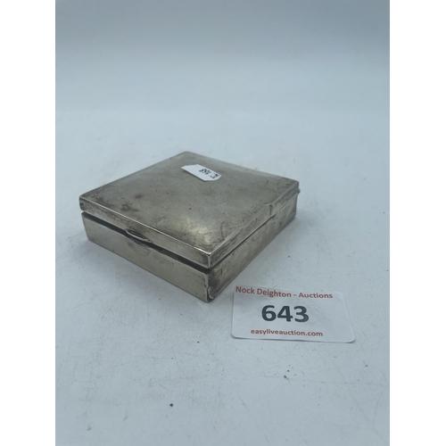 643 - SILVER BOX