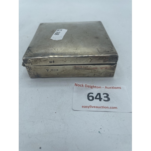 643 - SILVER BOX