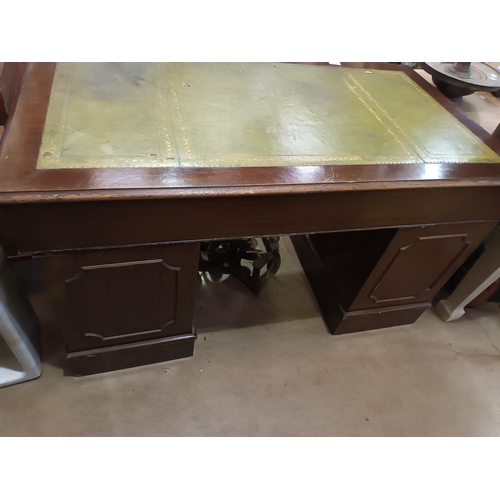 187 - MAHOGANY DESK