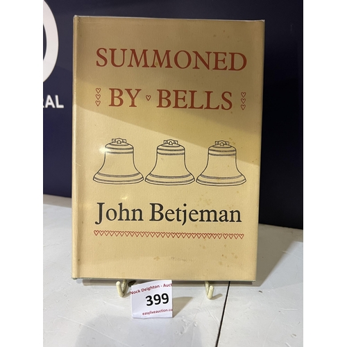 399 - FIRST EDITION 1960 JOHN BETJEMAN SUMMONED BY BELLS