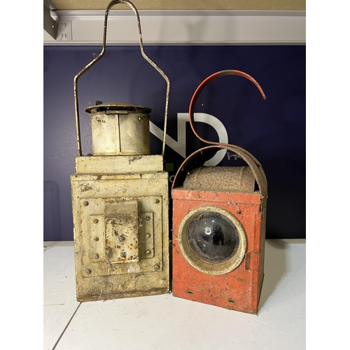 409 - PAIR OF RAILWAY LANTERNS