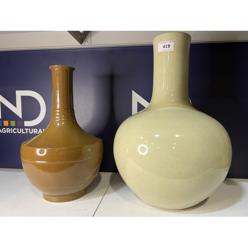 419 - TWO VASES