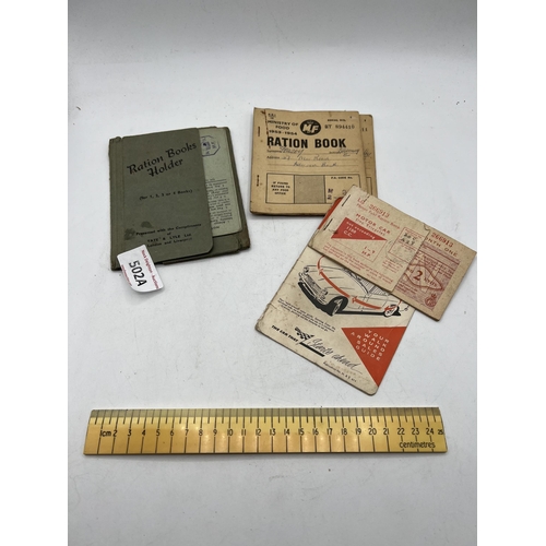 502A - ORIGINAL RATION BOOKS