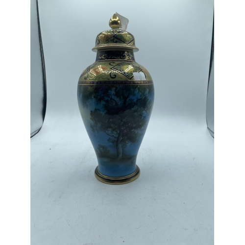 473 - HAND PAINTED VASE