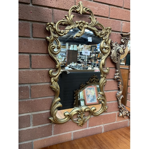 683 - GILT EDGED MIRROR