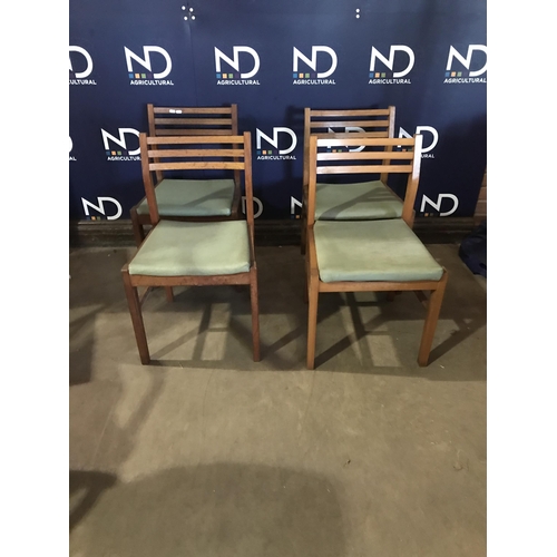 681 - MILITARY TEAK CHAIRS