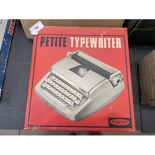 58 - PETITE TYPEWRITER BY PLAYCRAFT