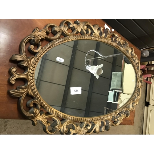 584 - GILT MIRROR