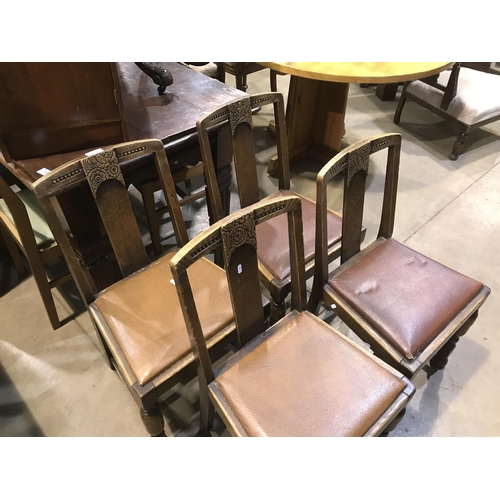 733 - 4 OAK CHAIRS