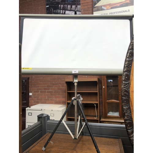 147 - PROJECTOR SCREEN