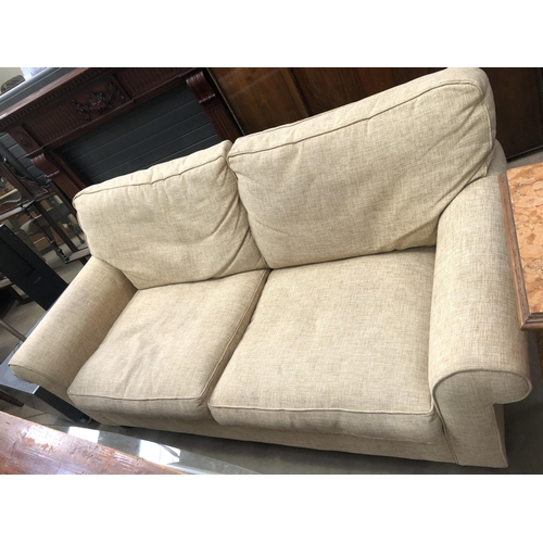 154 - CREAM MODERN SOFA BED