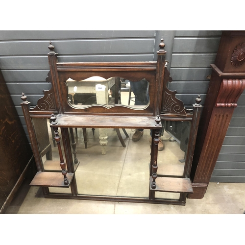 164 - WOODEN FRAMED MIRROR