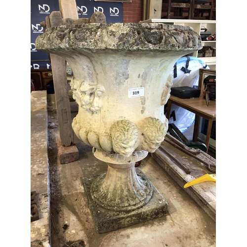 319 - PAIR GARDEN URNS