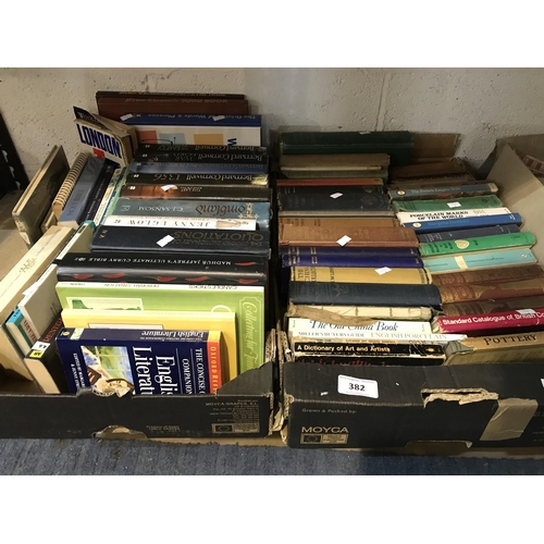 382 - 2 BOXES OF BOOKS