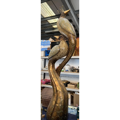 483 - ART DECO EXOTIC BIRD STANDING LAMP