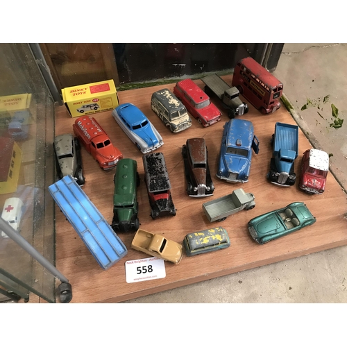 558 - DIECAST CARS