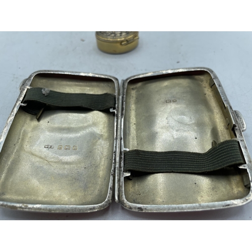 711 - HALLMARKED SILVER CIGARETTE CASE