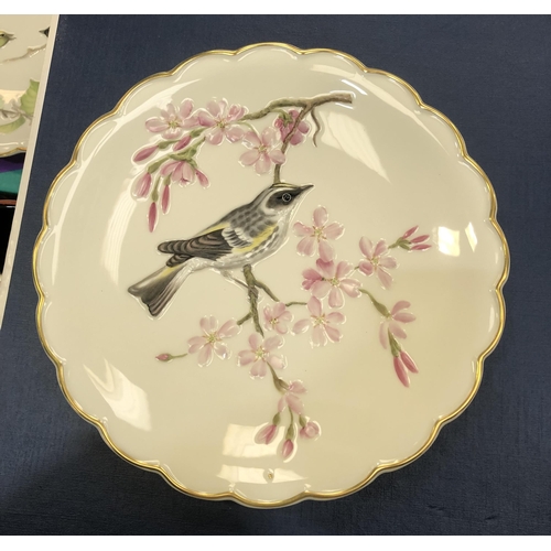 73 - THE BIRDS OF DOROTHY DOUGHERTY DESSERT PLATES