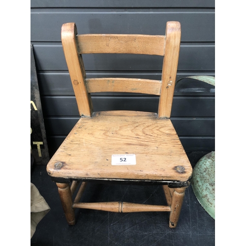 52 - PINE CHILD'S CHAIR