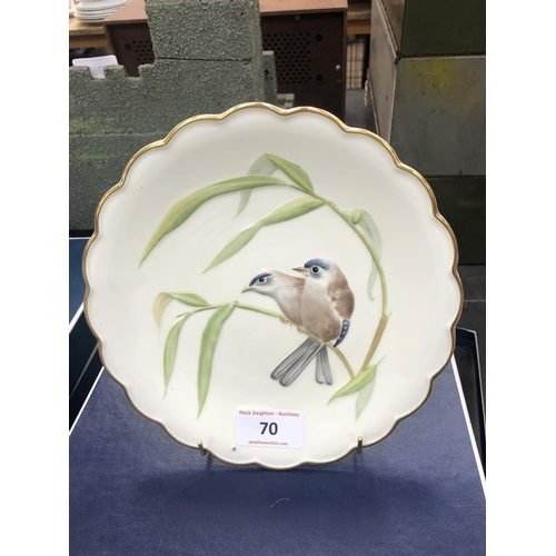 70 - THE BIRDS OF DOROTHY DOUGHERTY DESSERT PLATES ROYAL WORCESTER X3