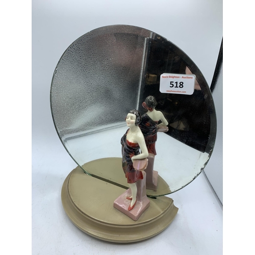 518 - ROYAL DOULTON CARMEN 1920S MIRROR