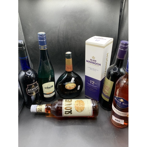 485 - COLLECTION OF ALCOHOL